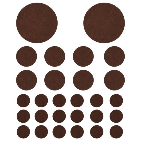 vidaXL Protectores de suelo de fieltro 72 piezas