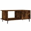 vidaXL Mesa de centro madera contrachapada roble ahumado 90x50x40 cm