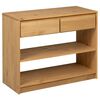 vidaXL Mesa consola SAUDA madera maciza de pino roble 89,5x36,5x73 cm