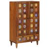 vidaXL Aparador alto Nogal 60 x 33,5 x 100 cm Madera de mango maciza