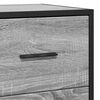 vidaXL Aparador madera ingenier&iacute;a y metal gris Sonoma 68x35x76 cm