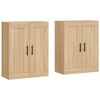 vidaXL Armarios de pared 2 uds madera de ingenier&iacute;a roble Sonoma