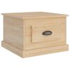 vidaXL Mesa de centro madera contrachapada roble Sonoma 50x50x35 cm