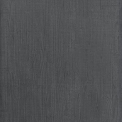 vidaXL Estantería de madera maciza pino gris 60x30x210 cm