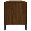 vidaXL Mueble discos madera contrachapada roble marr&oacute;n 100x38x48 cm