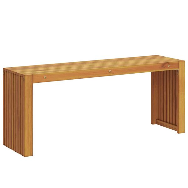 vidaXL Banco Aceite Natural 110 x 30 x 45 cm Madera de teca maciza