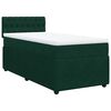 vidaXL Cama box spring con colch&oacute;n terciopelo verde oscuro 90x190 cm