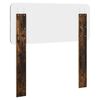 vidaXL Cabecero con cabecera Roble ahumado 80 cm Madera contrachapada