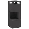 vidaXL Taz&oacute;n de fuego Negro 35 x 35 x 100 cm Acero autopatinable