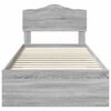 vidaXL Estructura de cama Gris Sonoma 90 x 190 cm Madera de ingenier&iacute;a