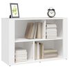 vidaXL Aparador de madera contrachapada blanco 80x30x54 cm