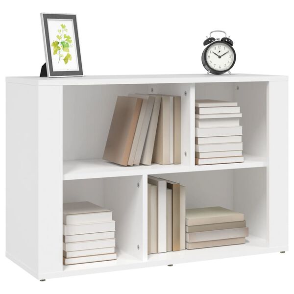 vidaXL Aparador de madera contrachapada blanco 80x30x54 cm