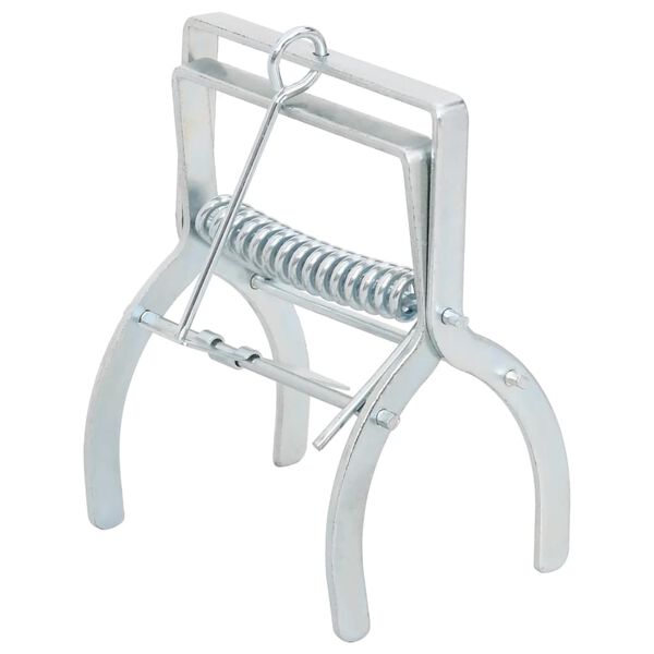 vidaXL Trampas para topos 4 unidades acero galvanizado plateado