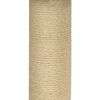 vidaXL Rascador para gatos con poste de sisal gris oscuro 74 cm