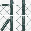 vidaXL Poste de Valla Verde 1 x 25 m (malla de 60 x 60 mm) Acero