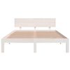 vidaXL Estructura de cama sin colchón madera pino blanco 140x200 cm