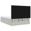 vidaXL Estructura cama otomana colchones gris claro 140x190cm