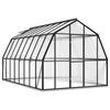 vidaXL Invernadero con estructura de aluminio gris antracita 12,63 m&sup2;