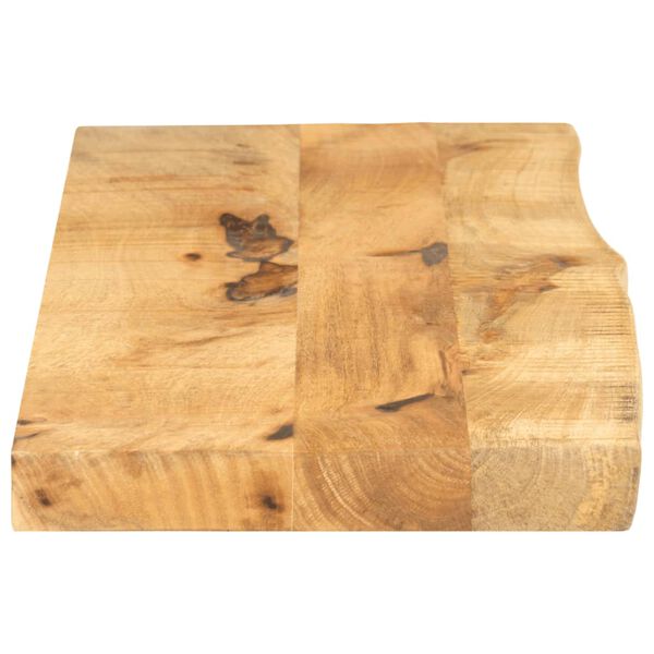 vidaXL Tablero de mesa borde natural madera maciza mango 110x30x2,5 cm