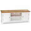 vidaXL Mueble para TV madera maciza de roble 120x35x48 cm