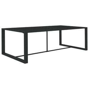 vidaXL Mesa de comedor de jard&iacute;n aluminio gris antracita 120x60x66cm