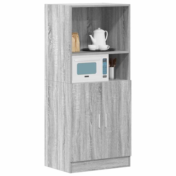 vidaXL Mueble de cocina madera ingenier&iacute;a gris sonoma 57x41,5x131,5 cm