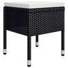 vidaXL Juego de comedor de jard&iacute;n 9 piezas negro
