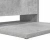 vidaXL Mesa lateral Gris Concreto 40 x 35 x 60,5 cm