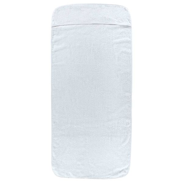 vidaXL Toallas de playa 6 uds tela blanco 400 g/m² 60x135 cm