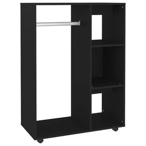 vidaXL Armario de madera de ingenier&iacute;a negro 80x40x110 cm