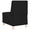 vidaXL Unidad de Sof&aacute; Modular sin Brazos 3 pcs Negro 55 x 74 x 82 cm