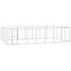 vidaXL Perrera de exterior de acero galvanizado 33,88 m&sup2;