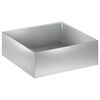 vidaXL Macetero de Jard&iacute;n Plateado 60 x 60 x 20 cm Acero Galvanizado
