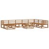 vidaXL Conjunto de sof&aacute;s de exterior 9 pcs Natural