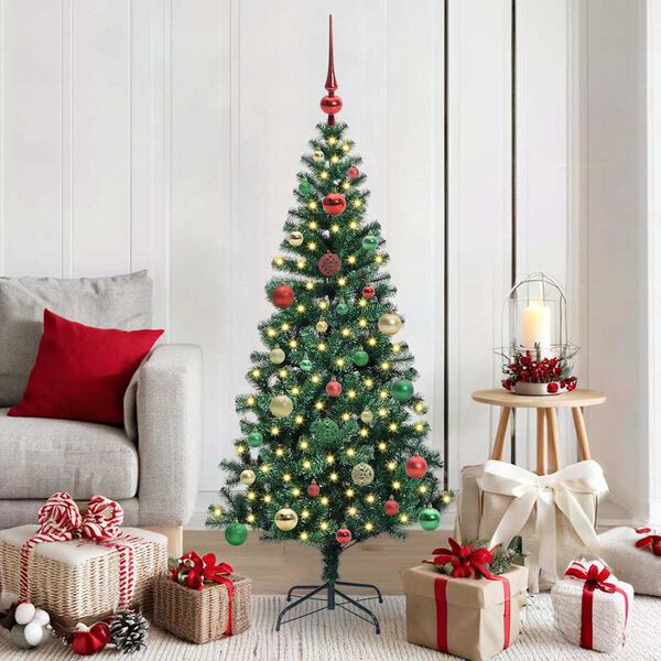 vidaXL &Aacute;rbol de Navidad Artificial Preiluminado Verde 150 cm