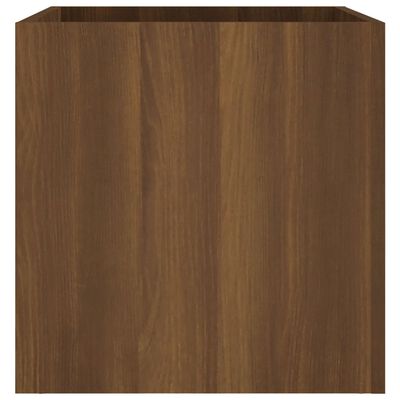 vidaXL Jardinera de madera contrachapada marrón roble 40x40x40 cm