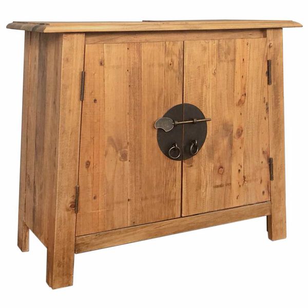 vidaXL Mueble de lavabo madera maciza de pino 70x32x63 cm