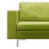 vidaXL Juego de sofás 5 piezas de tela verde