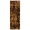 vidaXL Mueble de pared puertas de vidrio roble ahumado 35x37x100 cm