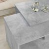vidaXL Juego de Mesas de Centro 2 pcs Gris Concreto