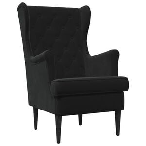 vidaXL Sill&oacute;n Negro Terciopelo