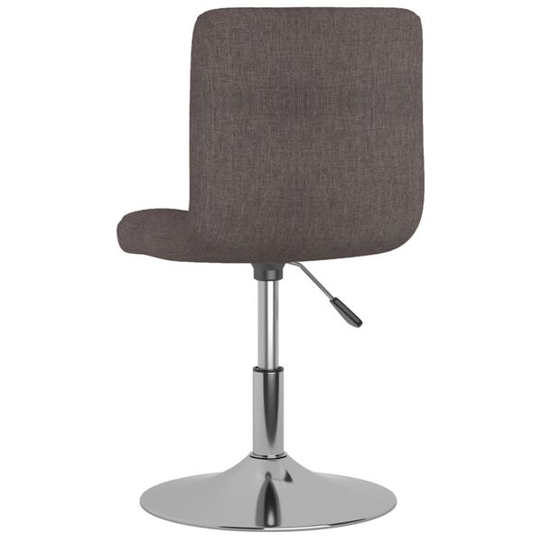 vidaXL Sillas de comedor giratorias 6 unidades tela color gris taupe