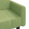 vidaXL Sof&aacute; cama de 2 plazas terciopelo verde claro