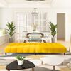 vidaXL Sof&aacute; cama de 2 plazas terciopelo amarillo