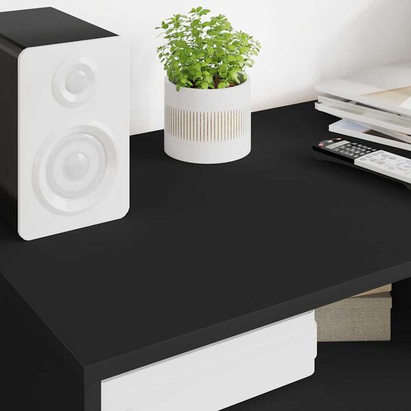 vidaXL Gabinete de TV Negro 100 x 48 x 43 cm Madera contrachapada