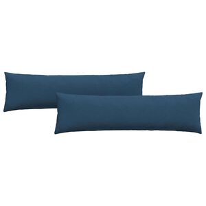 vidaXL Cojines de sof&aacute; 2 pcs Azul 145 x 40 cm tela