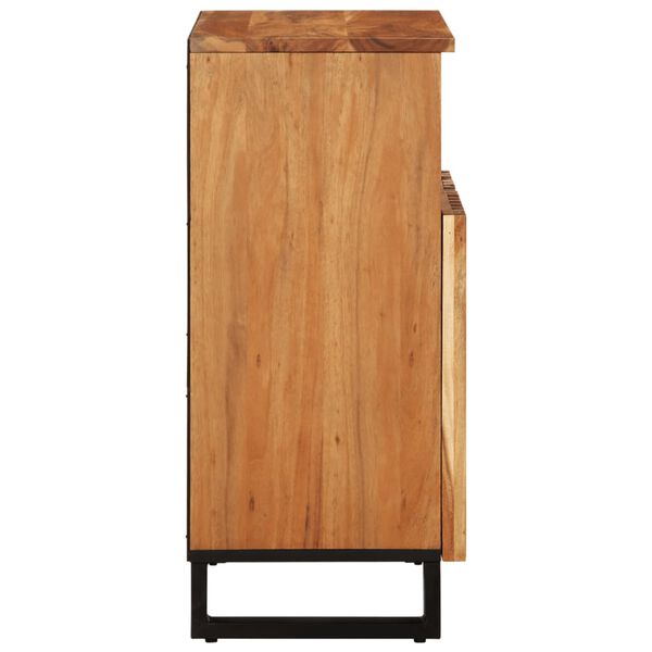 vidaXL Aparador de madera maciza acacia 60x34x75 cm