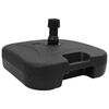 vidaXL Base para parasol de exteriores Negro 45 x 45 x 29.5 cm