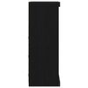 vidaXL Aparador LED Roble Negro 60,5 x 37 x 100 cm