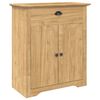 vidaXL Gabinete de Ba&ntilde;o con puerta BODO Marr&oacute;n miel 70 x 35 x 80 cm